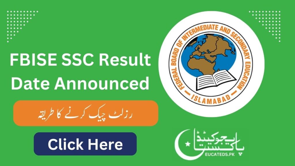 FBISE SSC Result 2024 9 and 10 Class Federal Board