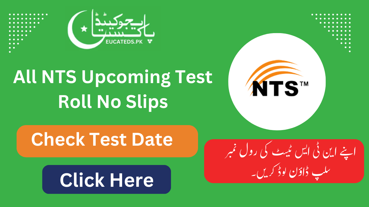 NTS Roll No Slip by CNIC pdf Download