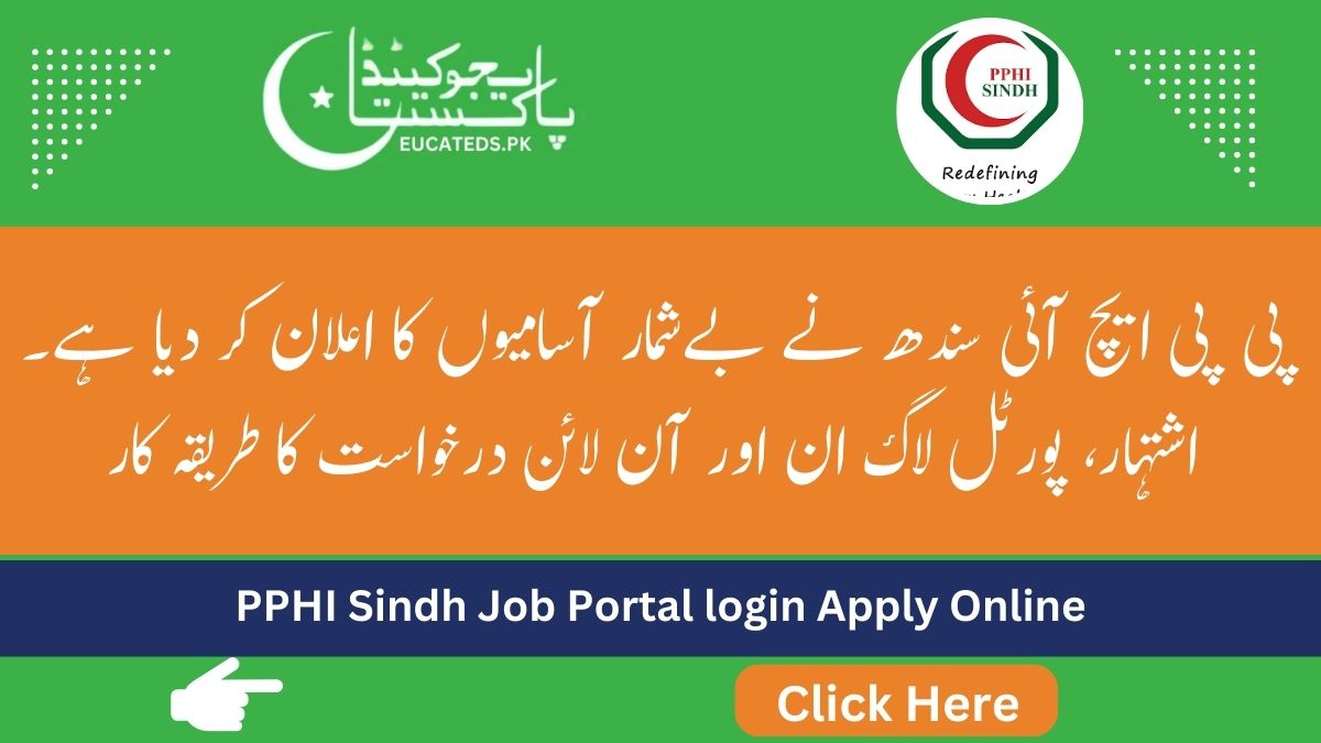 PPHI Sindh Job Portal Apply Online